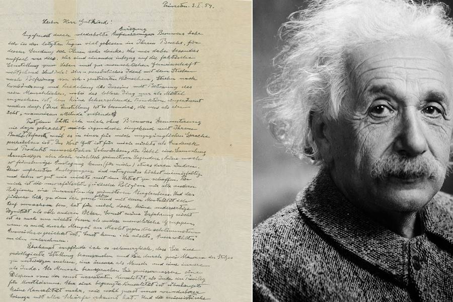 La "Carta de Dios", la más famosa misiva de Albert 