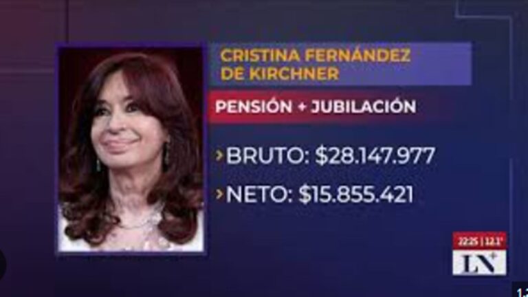 Cristina Kirchner: jubilación