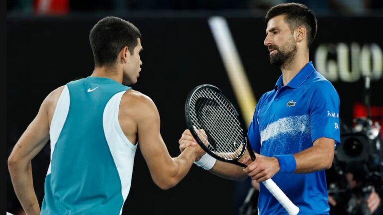 Carlos Alcaraz y Novak Djokovic