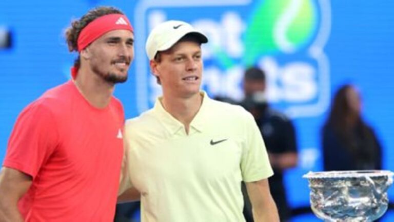 Sinner y Zverev en la final de Australia